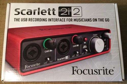 Focusrite Scarlette 2i2 studio interface