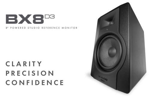 M-Audio BX8 D3's Studio Monitors 8" (Pair)