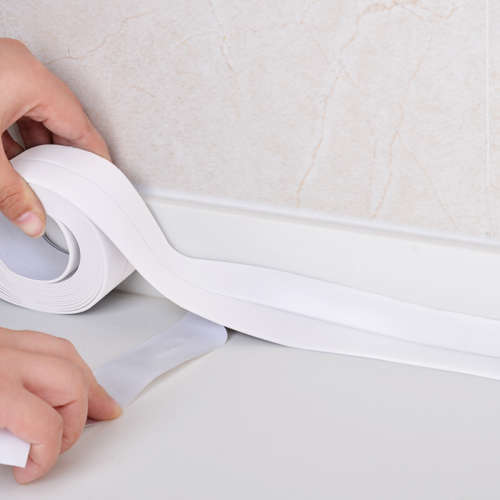 White PVC Self adhesive Waterproof Wall sticker for Bathroom Kitchen