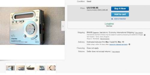 VERY RARE !!!  Sony Walkman MD Mz-g750 Minidisc Player Recorder