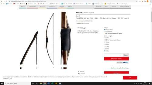 Viper  - 68` - 60 lbs - Longbow