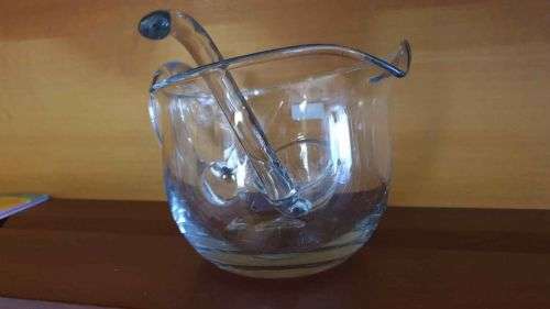 Jonelle handmade glass gravy boat and ladle