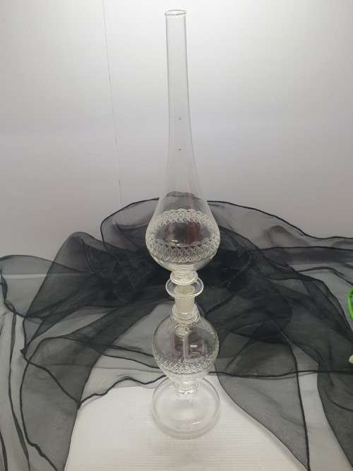 Vintage Extremely dainty Tall lamp perfume decanter...STUNNING !!!