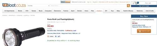 FENIX RC 40   .......EXTREME 890 METER RANGE LIGHT    6000 lumens        HALFPRICE SALE