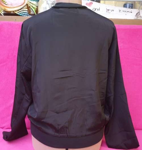 AS NEW!! Black Ladies Jacket Size 12 (100% Polyester)