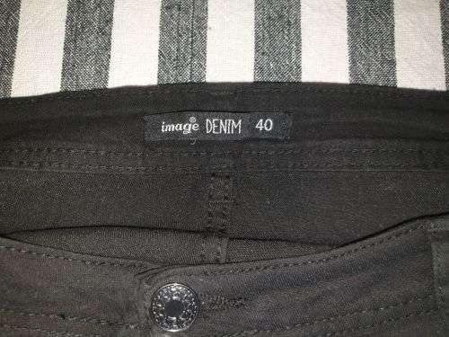 AS NEW!! Ladies Black `Image` Jeans Size 40