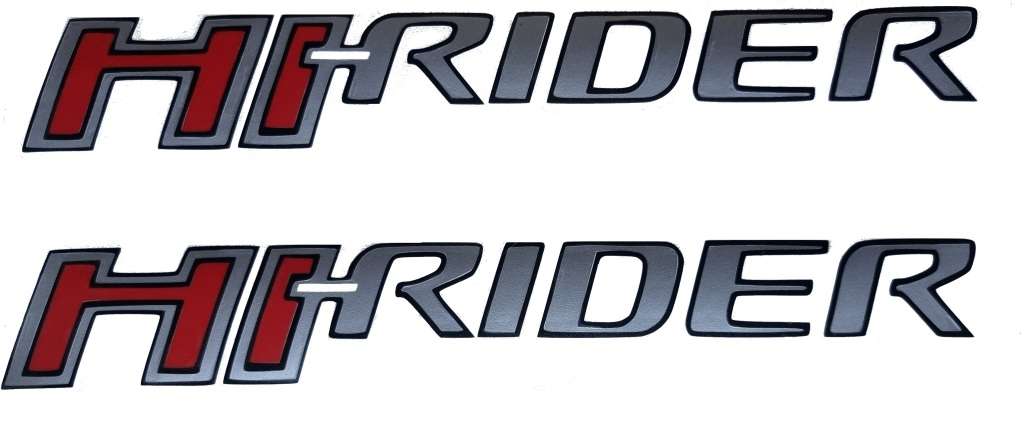 Hi-rider sticker set - silver