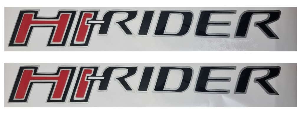 Hi-Rider Sticker Set - Black