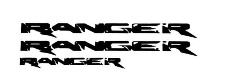 Ford Ranger Sticker Decal - Black