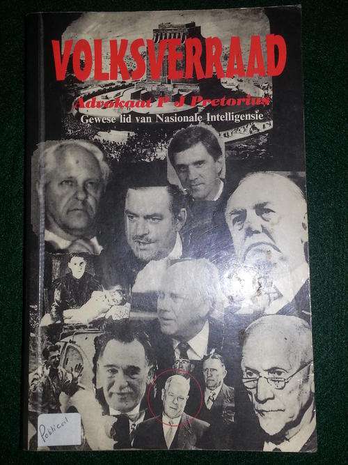 VOLKSVERRAAD, Adv P.J. Pretorius, gewese lid van Nasionale Intelligensie.