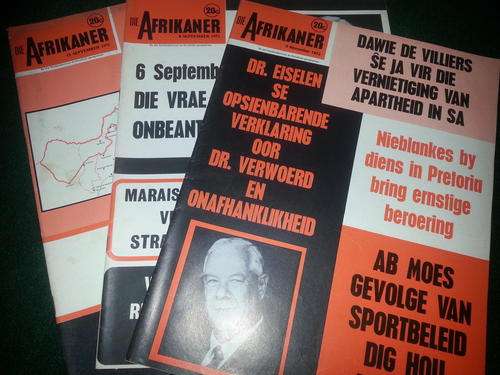 ~1972~ DIE AFRIKANER ~ 3 TYDSKRIFTE VIR EEN PRYS!!