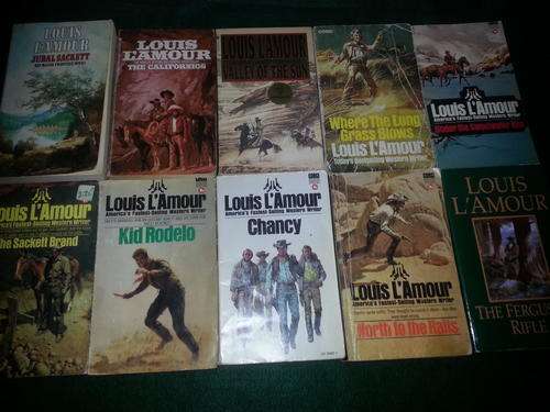 10 x Louis L' Amour books.