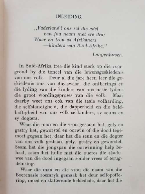 KINDERS VAN SUID AFRIKA - (Oud Pres.) C.R. SWART