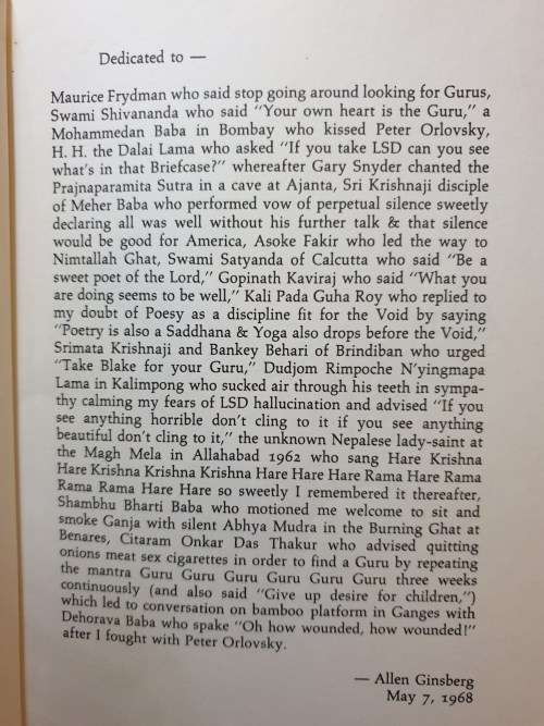 INDIAN JOURNALS - March 1962 to May 1963. By Allan Ginsberg