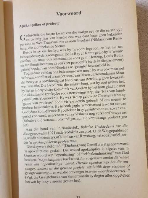 SIENER VAN RENSBURG - Boodskapper van God