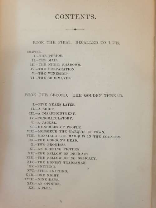 **1859** A TALE OF TWO CITIES. CHARLES DICKENS. Preface dated 1859.