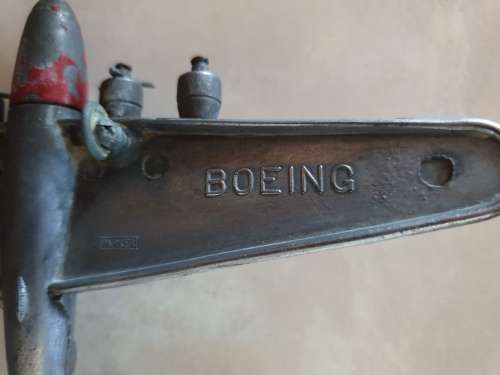 VINTAGE!! U.S ARMY BOEING METAL AIRCRAFT. Made in USA by ERIE.-Parker.
