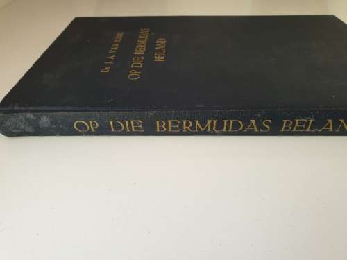 **Geteken + Inskripsie; Op die Bermudas beland - Ds J.A. van Blerk (1949)