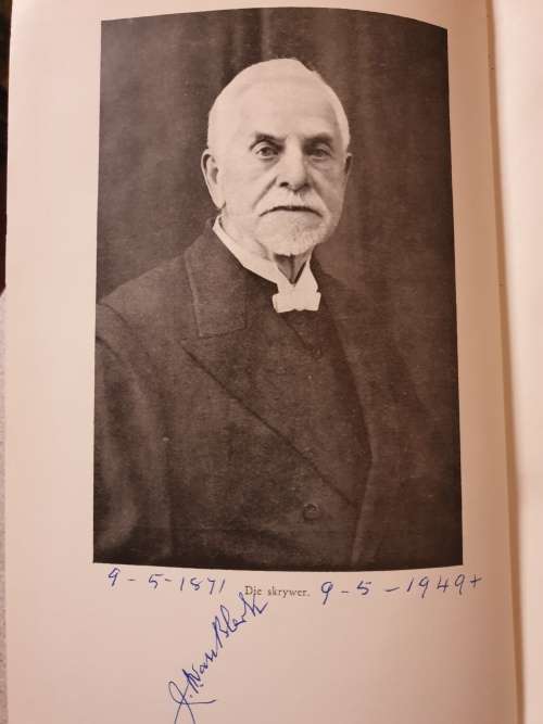 **Geteken + Inskripsie; Op die Bermudas beland - Ds J.A. van Blerk (1949)