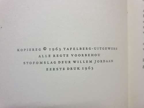 ELSA JOUBERT. 2 x 1ste drukke - ONS WAG OP DIE KAPTEIN & DIE STAF VAN MONOMOTAPA