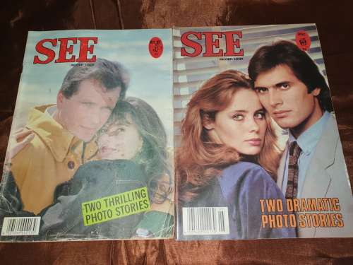 10 x Vintage A4 `SEE` Photo Magazines. All in one lot!!