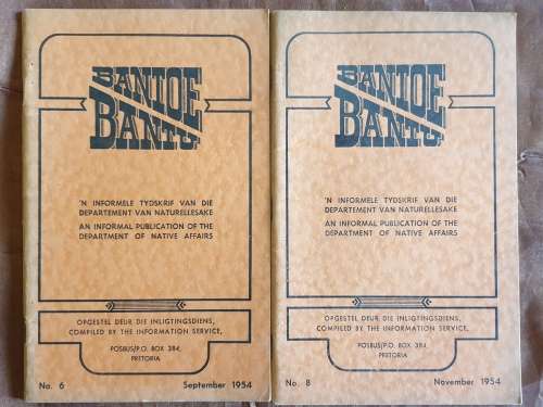 * 1954 * 7 x BANTOE / BANTU TYDSKRIF - MAGAZINE