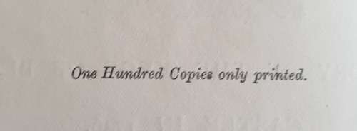 *1874* (Only 100 copies printed) History of the Siege of Blair Castle in 1746 (Privately Printed)