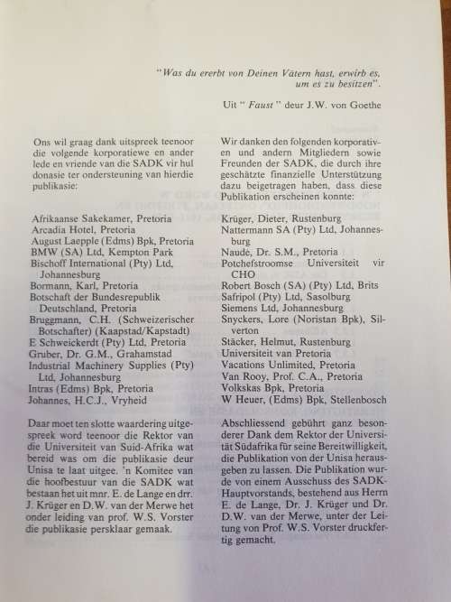 1932 - 1982 Die Geskiedenis van die Afrikaans-en Suid Afrikaans-Duitse Kultuurvereniging