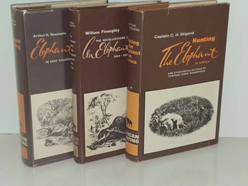 African Hunting - Three books on Elephant Hunting. All in one lot.