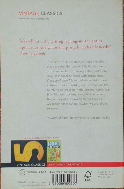 Kurt Vonnegut J.R. Slaughterhouse 5 - Vintage Books