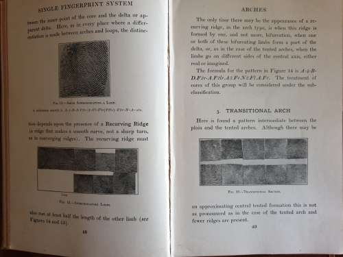 * 1924 * SINGLE FINGERPRINT SYSTEM - J. A. Larson.