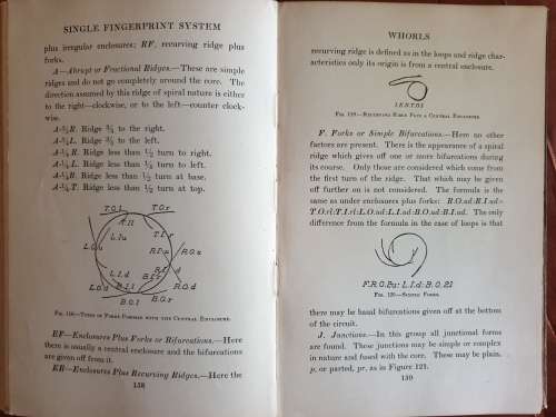 * 1924 * SINGLE FINGERPRINT SYSTEM - J. A. Larson.