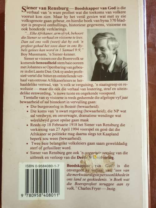 Siener van Rensburg - Boodskapper van God. Adriaan Snyman
