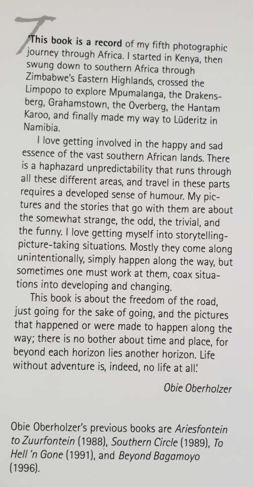 RACONTEUR ROAD, Shots into Africa - OBIE OBERHOLZER