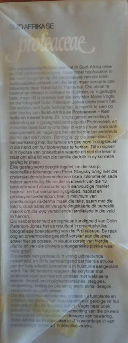 Suid Afrika se PROTEACEAE - Marie Vogts.