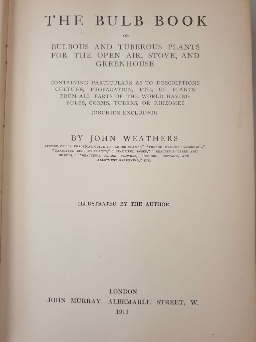 (6) Books about BULBS.