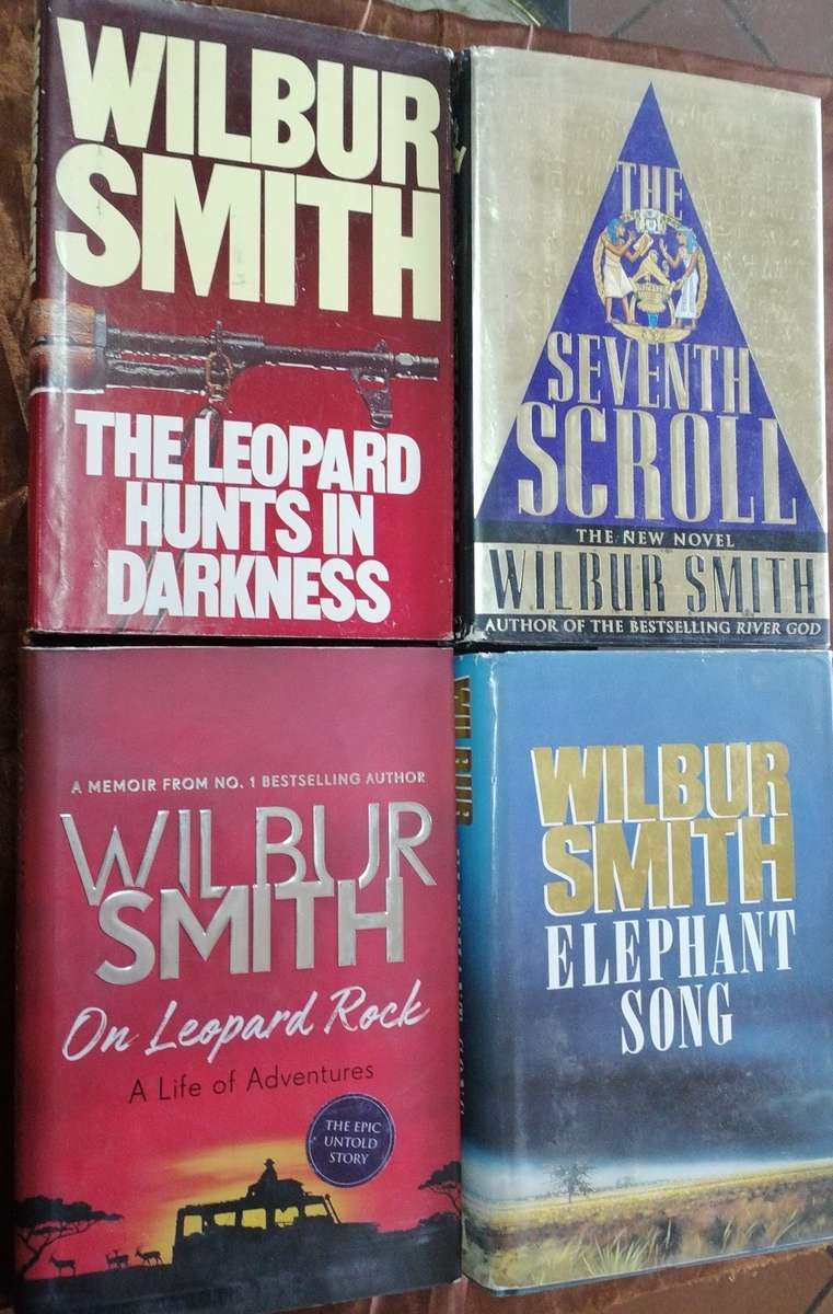 10 x Wilbur Smith h/c books, all in one lot.