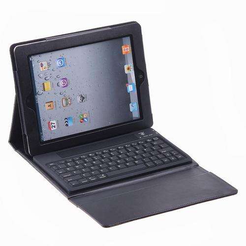 Special Wireless Bluetooth Keyboard Genuine Leather Case Smart Cover For iPad 2 2nd Gen