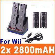 2 X Battery+Charger Station Dock for Wii Game