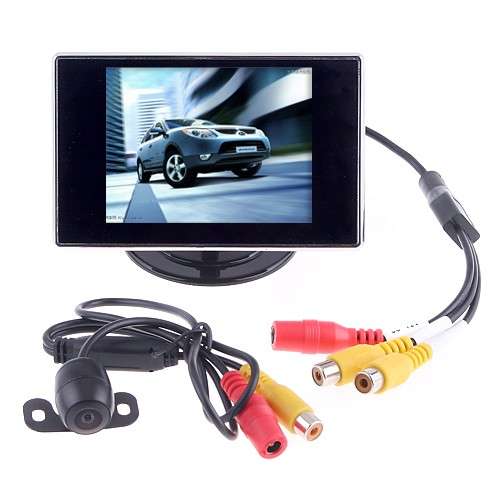 3.5" LCD Car Parking Rearview Video Monitor & Nightvision Camera