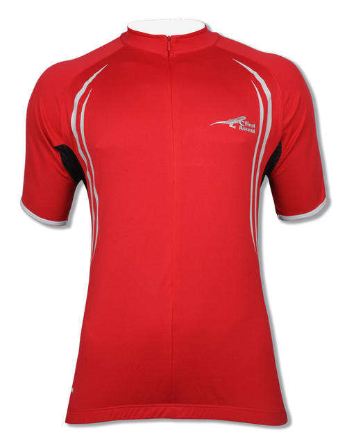FIRST ASCENT MENS LIGHTNING JERSEY RED MEDIUM