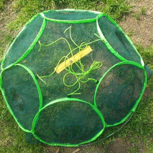 83 * 83cm 6 Holes Large Automatic Foldable Fishing Net Trap Shrimp Cage