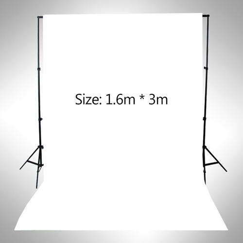 Photo Studio Kit Set Backdrop Stand with Storage Bag Black White Nonwoven Backdrops and Mini Clips