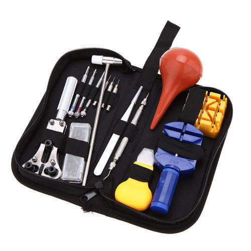 16PCS Watch Repair Tool Kit Case Opener Link Remover Spring Bar Tool