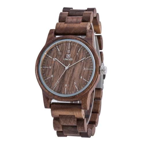 UWOOD Trendy Style Male Man's Brand Analog High Quality Wood Wooden Watch Quartz Business Wristwatch