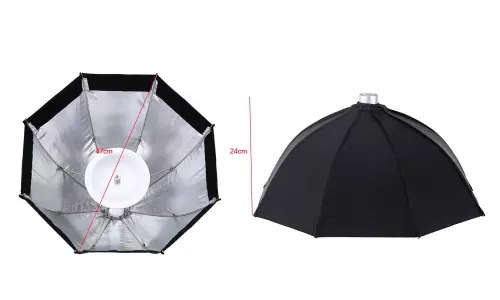 Godox S7 48cm Portable Foldable Octagon Photography Softbox Umbrella Lighting Kit for WITSTRO AD360
