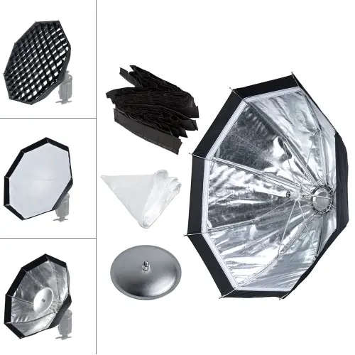 Godox S7 48cm Portable Foldable Octagon Photography Softbox Umbrella Lighting Kit for WITSTRO AD360