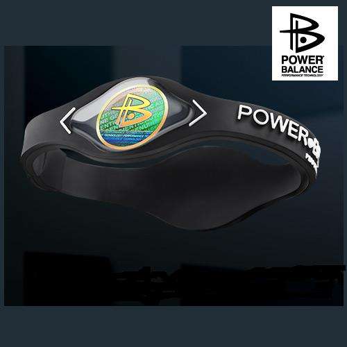 Balance bands for power Black with white letters Large