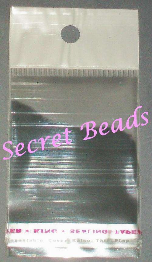 * CLEARANCE * 5 X 7cm - Re-sealable Poly Display Bags - 50pcs