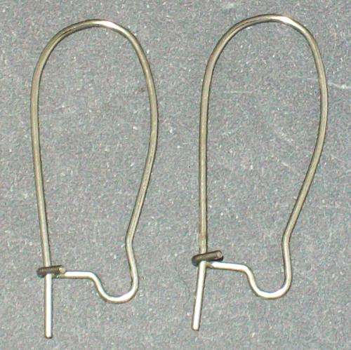 10 pair (20 pieces) - Nickel Color Earring Hooks